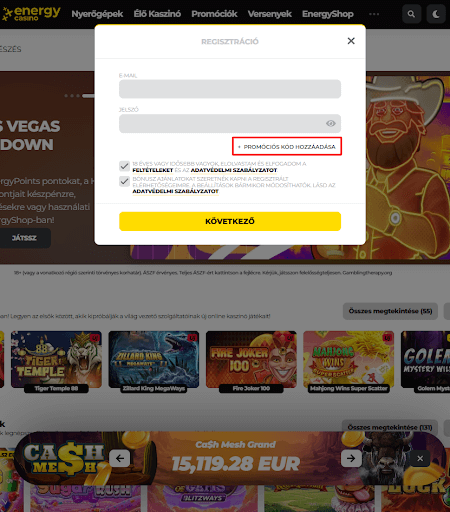 casino promo code