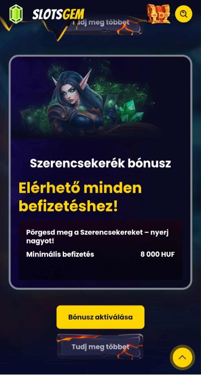 Slotsgem Szerencsekerék Bónusz