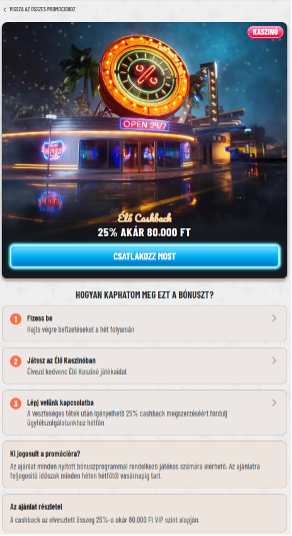 Wyns Élő Cashback