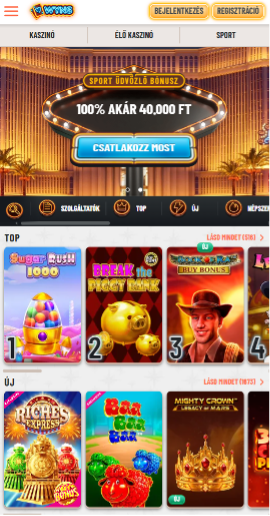 Wyns kaszinó honlapja