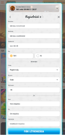 Wyns kaszinó regisztráció2